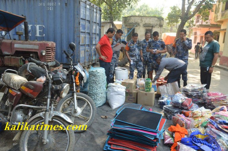 शसस्त्र प्रहरी द्वारा अबैध सामान तथा बलेरो जिप बरामद