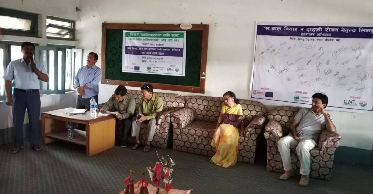 वालविवाह तथा दाइजो रोक्न तयार छु भन्दै हस्ताक्षर