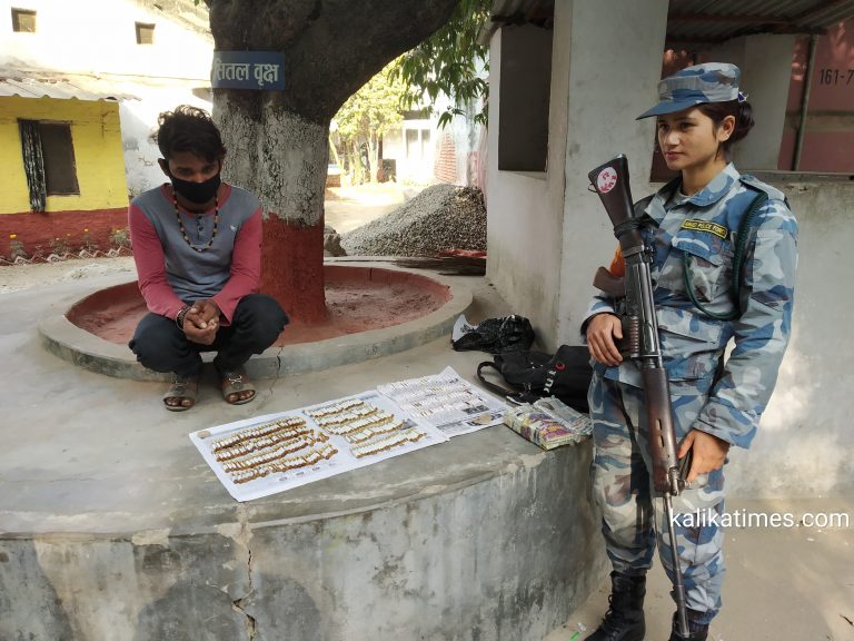 सशस्त्र प्रहरी बल गुल्मद्वारा लागु औषध सहित युवक पक्राउ