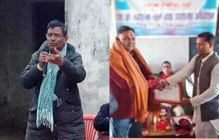रेडक्रस उप शाखा पोखरियाको सभापतिमा पुन कुर्मी, पत्रकार बानियाँ सम्मानित