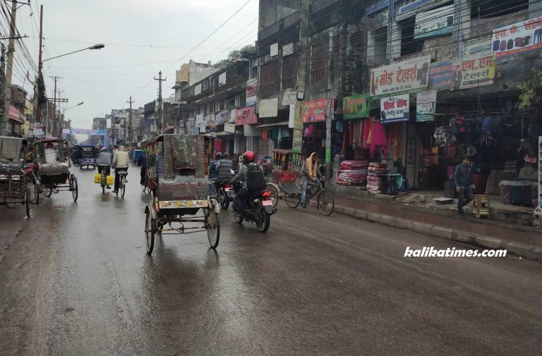 मौसम बदली संगै बर्षा, जनजिवन प्रभावित