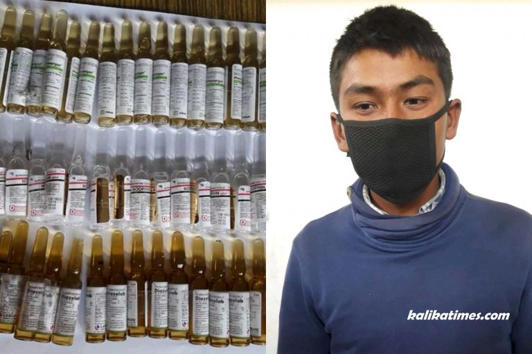 लागु औषध ईन्जेक्सन सहित युवक पक्राउ