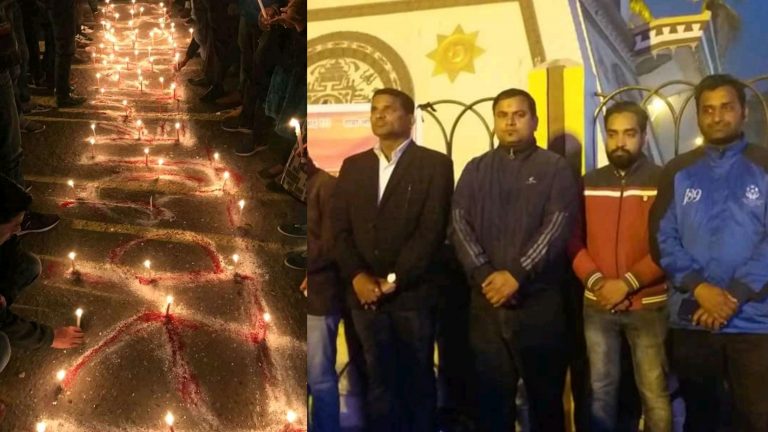प्रजातान्त्र दिवसको अवसरमा नेवि संघद्वारा दिप प्रजवलन