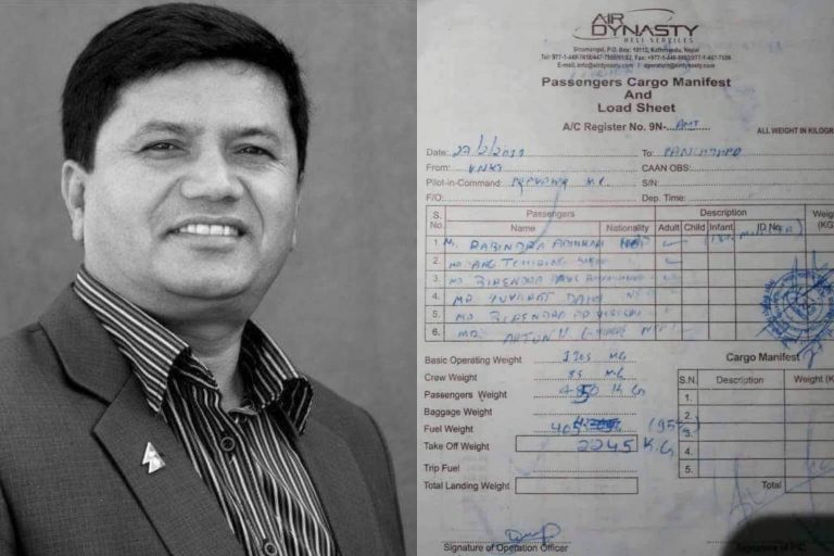 हेलिकप्टर दुर्घटनामा परेका पर्यटन मन्त्री अधिकारीसहित सबैको मृत्यु भएको पुष्टी