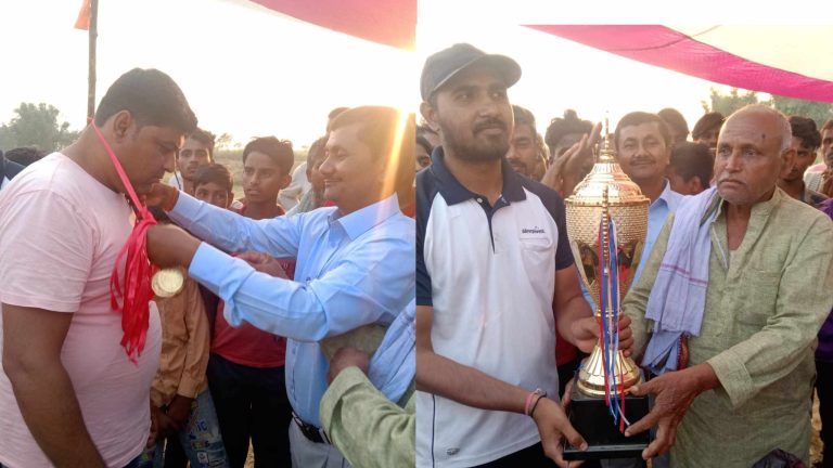 धाेबिनीमा भएकाे क्रिकेट टुर्नामेन्टमा सबैठवा विजयी