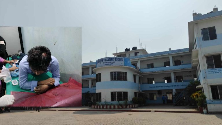 नृसिंह माविका विद्यार्थीमाथि चक्कु प्रहार, आराेपित पक्राउ