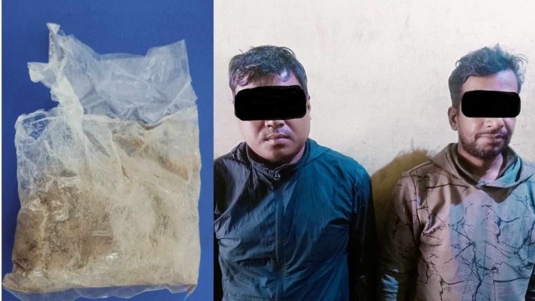 वीरगंजबाट खैराे हिराेइनसहित दुई जना पक्राउ
