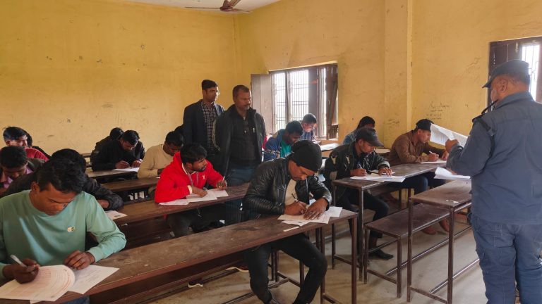 गाउँपालिका प्रहरी भर्नाकाे लागि लिखित परिक्षा