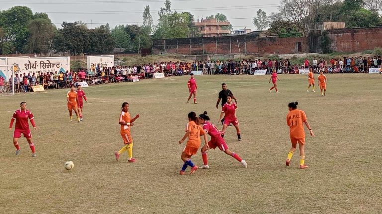 महिला मैत्रीपुर्ण फुटबलमा वीरगंज युथ एकेडेमी विजयी