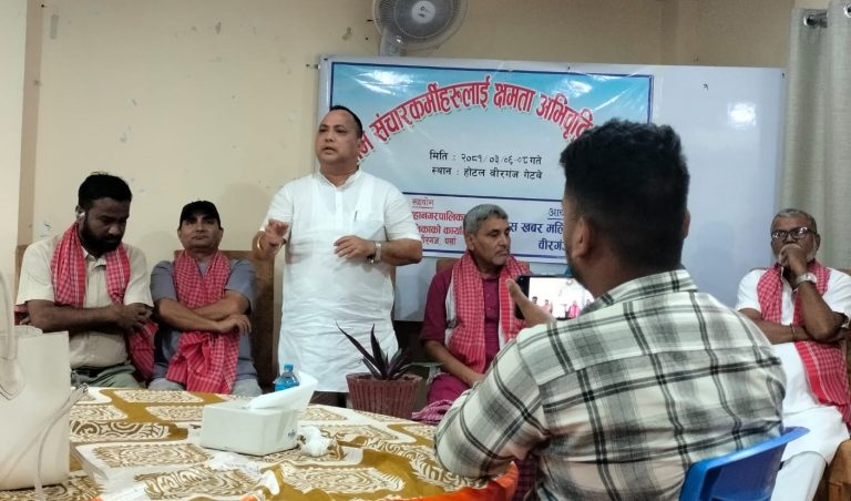 पत्रकारिताको जग बलियो बनाउन महानगर सहयोग गर्न तयार छ : मेयर सिंह