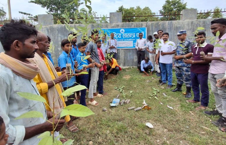 रास्वपाद्वारा छिपहरमाईमा वृक्षारोपण