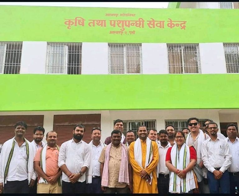 जगरनाथपुरमा दुई कराेडकाे लागतमा कृषि तथा पशुपन्छी केन्द्रकाे भवन निर्माण
