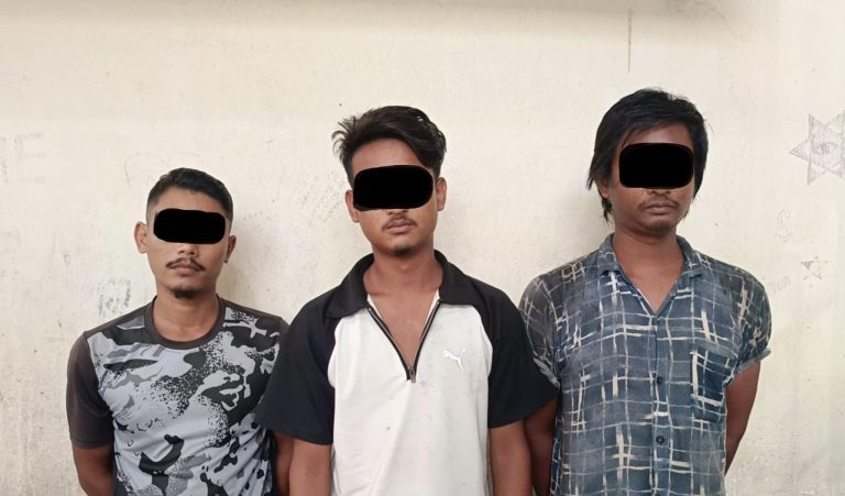 माेटरसाइकल चाेरीकाे अभियोगमा ३ जना पक्राउ