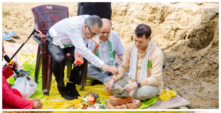 मानव सेवा आश्रम वीरगंजकाे अर्काे भवनको शिलान्यास