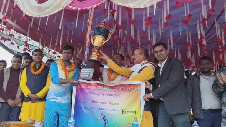 जगरनाथपुर तेस्राे अध्यक्ष कपकाे उपाधि वडा नं. २ ले जित्याे