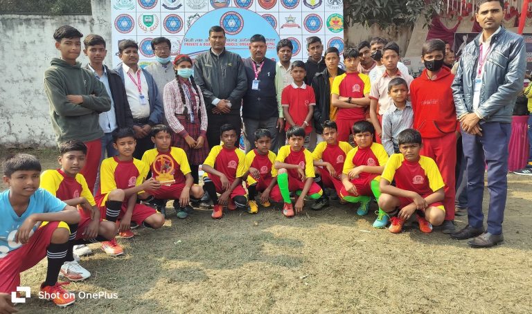 प्याब्सन पर्साकाे जुनियर फुटबलमा ग्रामिण भेगका स्कुल ब्लु हेभेन विजयी 