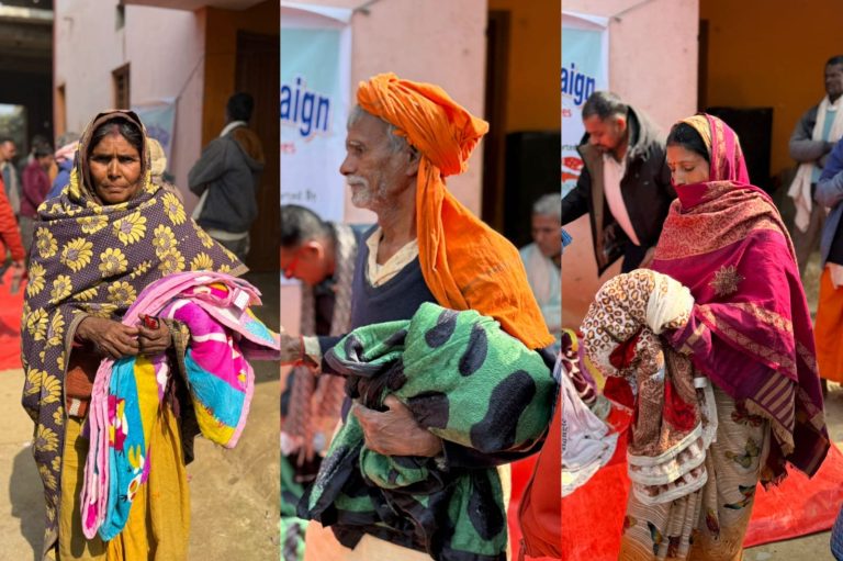 बहुदरमाईका ५० दलित परिवारलाई कम्बल वितरण