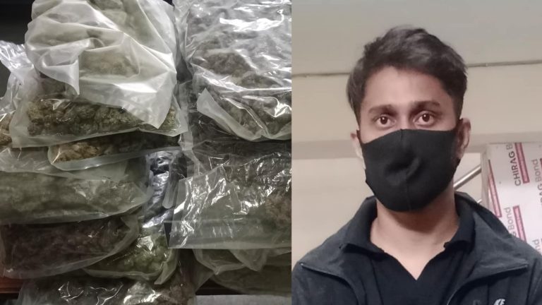 लागु औषध गाँजा र चरेश सहित एक भारतिय पक्राउ