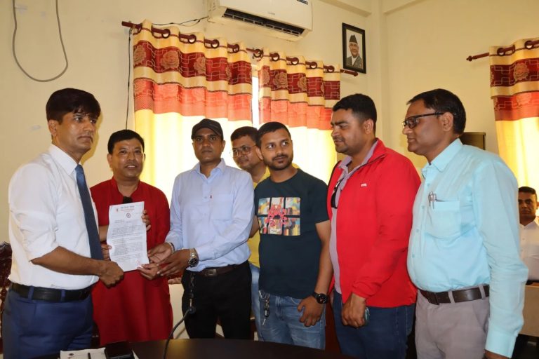 प्रेस सेन्टर पर्साद्वारा सिडिओलाई ज्ञापन