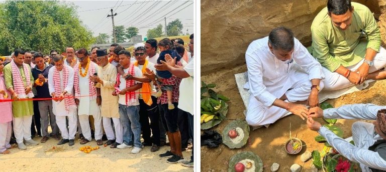 मन्त्री चौरसियाद्वारा शिलान्यास, २ महिनामा ४ करोड सक्ने तयारी