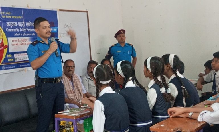 मुनलाईट माद्यामिक विद्यालयमा मानव बेचबिखनविरुद्ध प्रशिक्षण