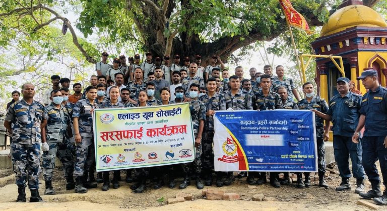 बुद्ध जयन्तीको अवसरमा भिस्वा डाँडामा सरसफाई