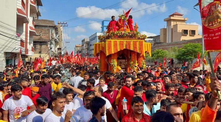 वीरगंजमा गहवामाई रथ यात्रा भव्य रूपमा सम्पन्न