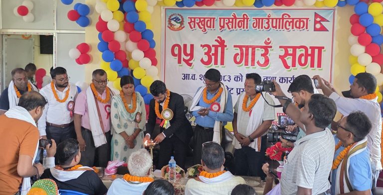सखुवा प्रसौनी गाउँपालिकाकाे ५९ करोड ३१ लाखको बजेट सार्वजनिक