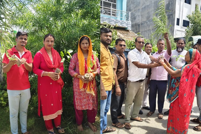 वीरगंज १६ मा हरियाली अभियान, निशुल्क बिरुवा वितरण
