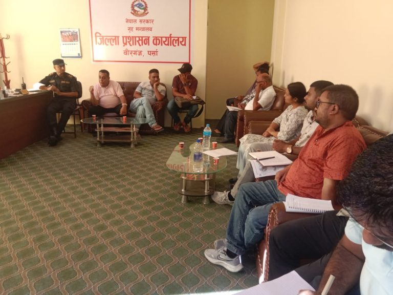 पर्सामा हैजा नियन्त्रणका लागि स्वास्थ्य संकट समितिको ६ बुँदे निर्णय