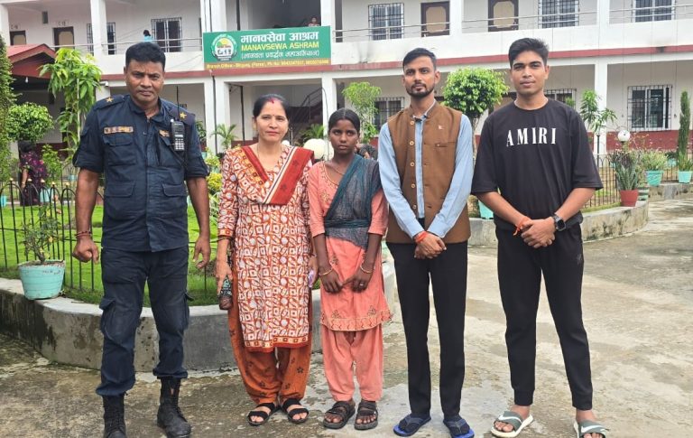 वीरगंज बसपार्कबाट १५ वर्षीया बालिकाको उद्धार, मानवसेवा आश्रममा सुरक्षित राखियो