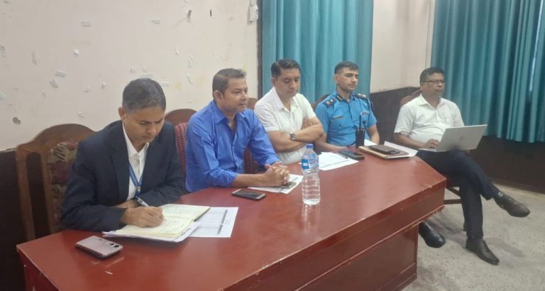 हैजा नियन्त्रणका लागि वीरगंज महानगरपालिकाद्वारा अन्तरक्रिया