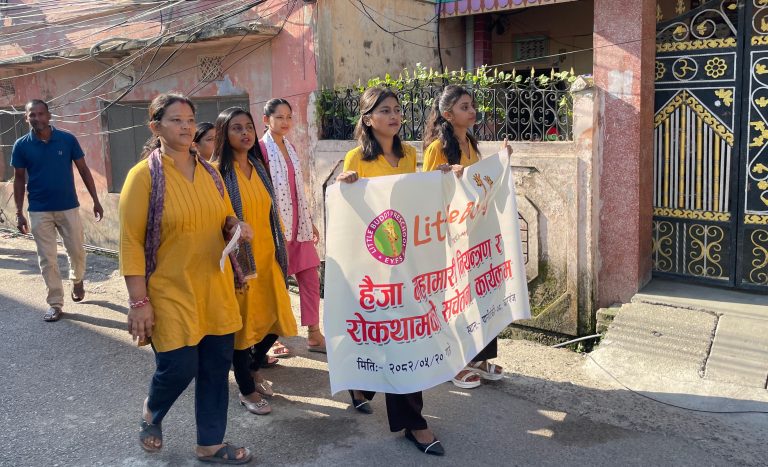लिटिल बड्डी प्री-स्कुलले हैजा नियन्त्रणका लागि सचेतना जगाउँदै