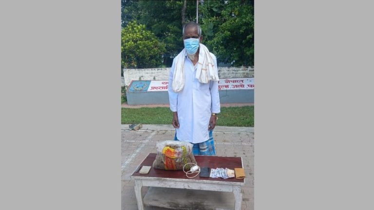 अलौमा गाँजा सहित अन्सारी पक्राउ