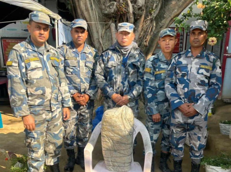 जगरनाथपुरमा १० किलो अवैध गाँजा बरामद