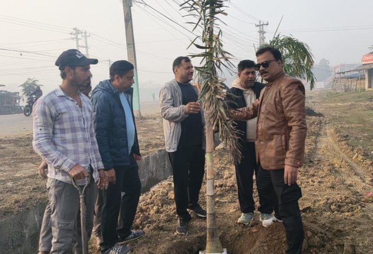 वीरगंजमा वृक्षारोपण अभियान ३४औँ दिनमा जारी