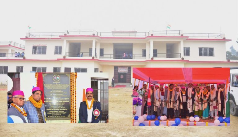 भारतकाे सहयोगमा निर्माण भएकाे विद्यालय भवन उद्घाटन