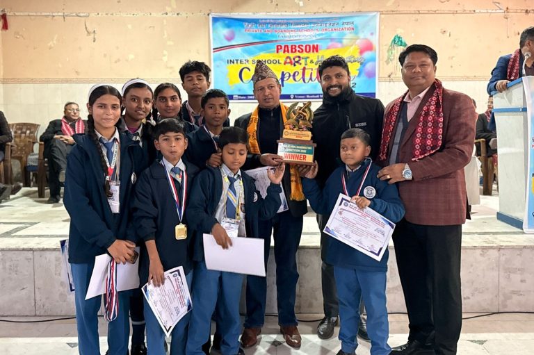प्याब्सन पर्साद्वारा हस्तलेखन तथा आर्ट प्रतियोगिता सम्पन्न, लिटल एन्जल र साउथजाेन प्रथम