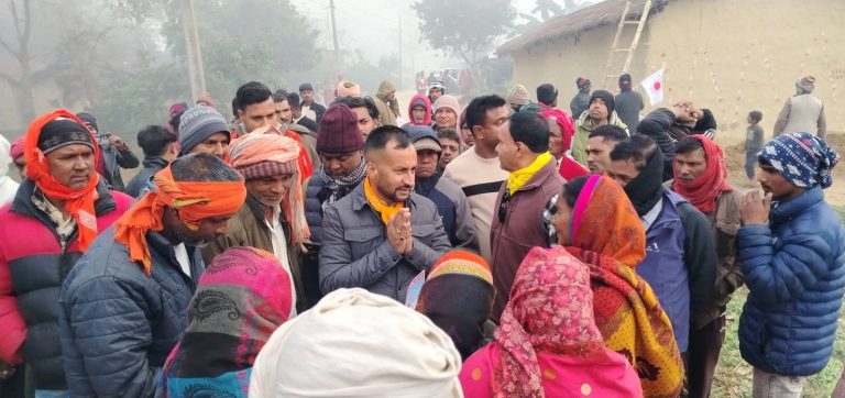 ६ वटा विकास एजेन्डासहित रुपेश पाण्डेको चुनावी अभियान, पर्सा–३ को समृद्धिमा जोड