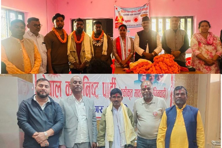 पर्सा २ मा कांग्रेसका पूर्व वडाध्यक्ष पासवान र नेकपाका युवा नेता चौवे एमाले प्रवेश
