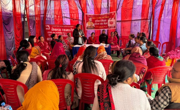 अखिल नेपाल महिला संघद्वारा प्रदीप यादवको विजय अभियान, महिलाहरू सक्रिय