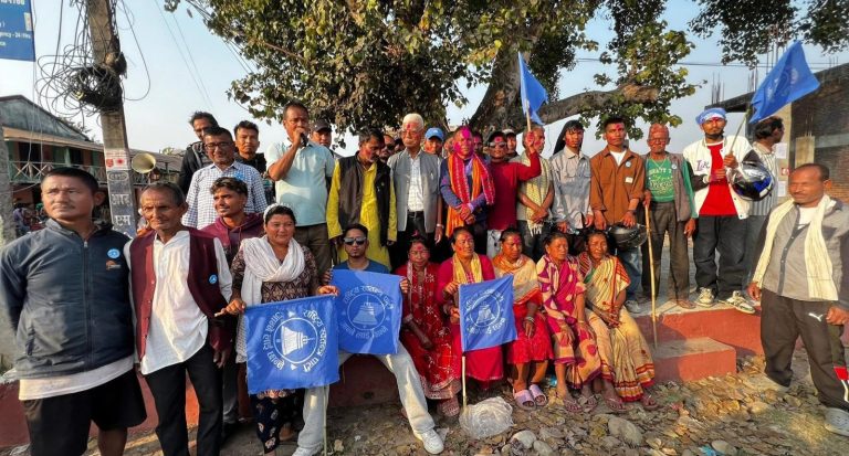पर्सा ४ मा टेक बहादुर शाक्यको घरदैलो सम्पन्न, स्थानीयद्वारा परिवर्तनको पक्षमा मत दिने आश्वासन
