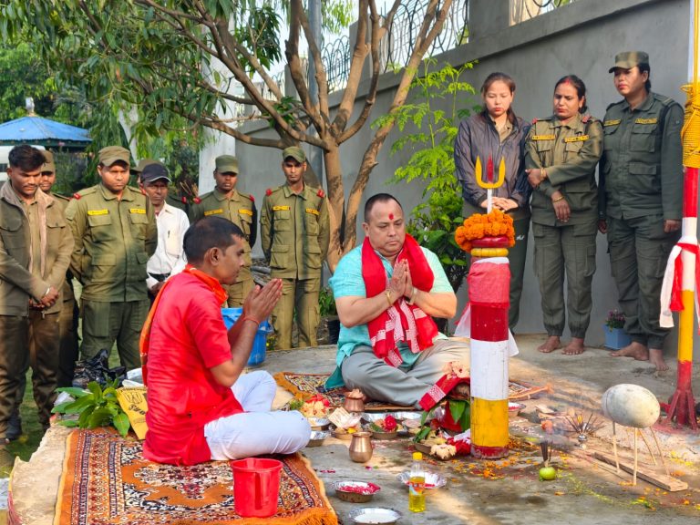 चैते दशैंमा वीरगंज महानगरमा मौलो पूजा सम्पन्न
