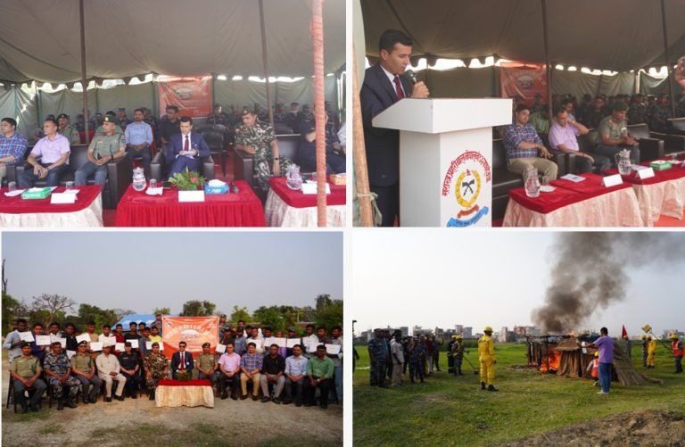 पर्सामा ‘विपद् स्वयंसेवक परिचालन विस्तारित तालिम’ सम्पन्न, २९ स्वयंसेवक दीक्षित