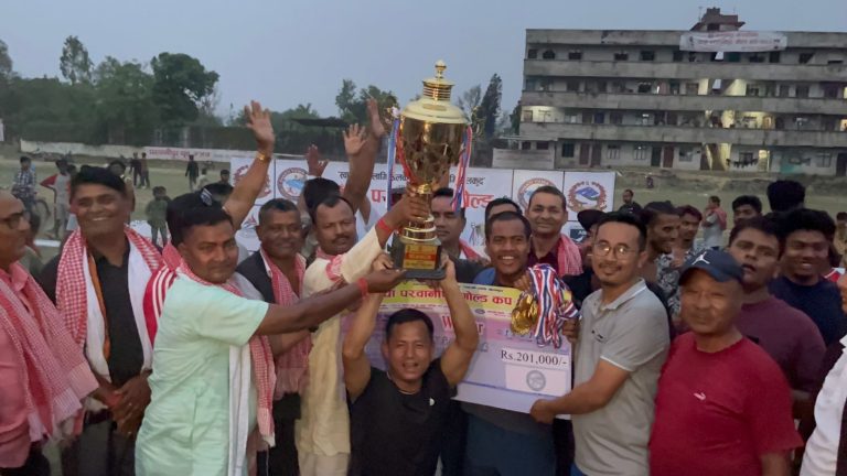 परवानीपुर गोल्डकप फुटबल प्रतियोगिताको उपाधि निजगढ फुटबल क्लबलाई
