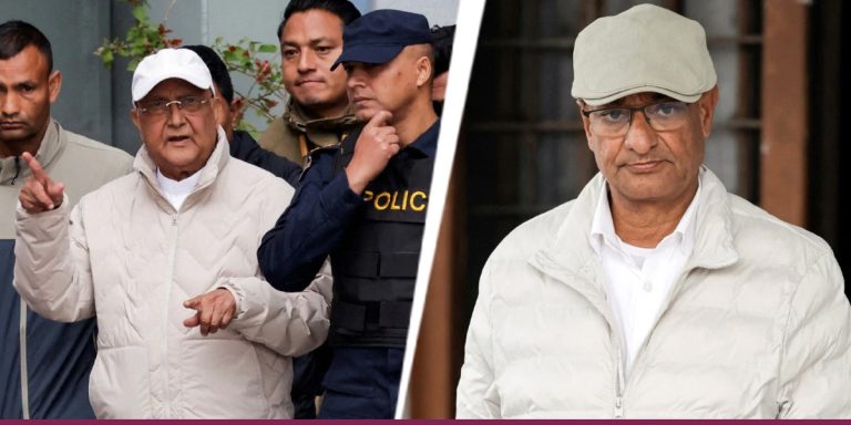 ओली र रमेश लेखक हाजिर जमानीमा रिहा, दुबै जनालाई पत्नीको जिम्मा लगाइयो