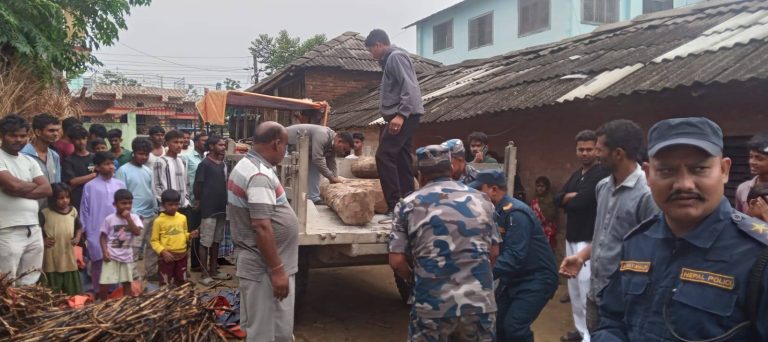 पर्सामा अवैध साल काठसहित ट्याक्टर बरामद, एक जना नियन्त्रणमा