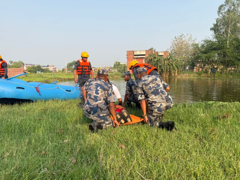 जलजन्य विपद् उद्धार सम्बन्धी सशस्त्र प्रहरीको सेमुलेशन अभ्यास सम्पन्न